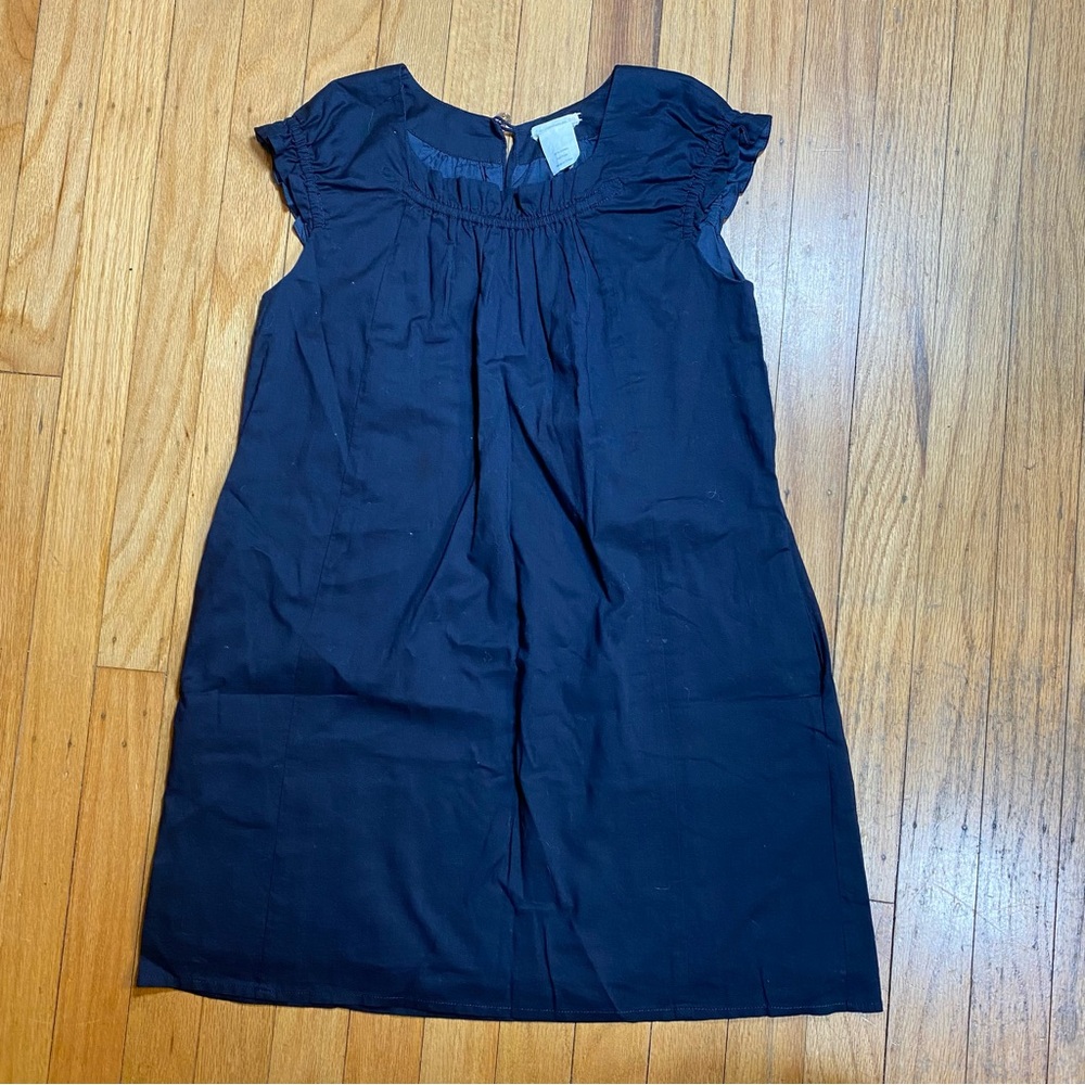 Crewcuts size 6/7 Navy Blue Swing Trapeze style dress with pockets